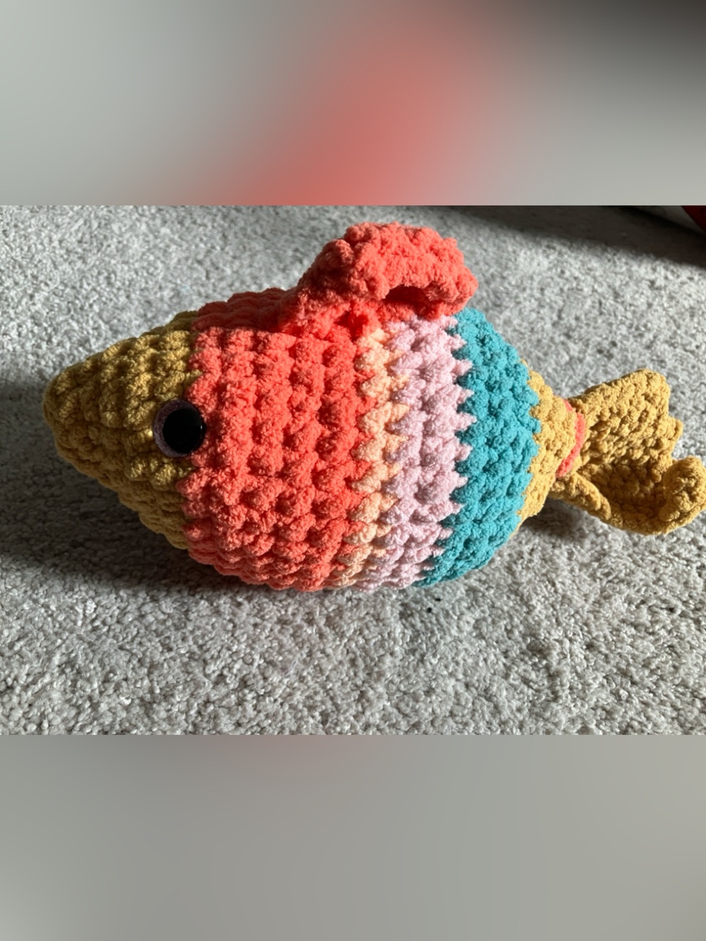 Crochet Fish Blow Fish Big 12x6